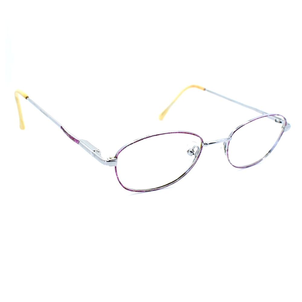 Fregossi Ben-Glo #520 Blush/Silver 50-19mm Eyeglass FRAMES ONLY - GOOD CONDITION